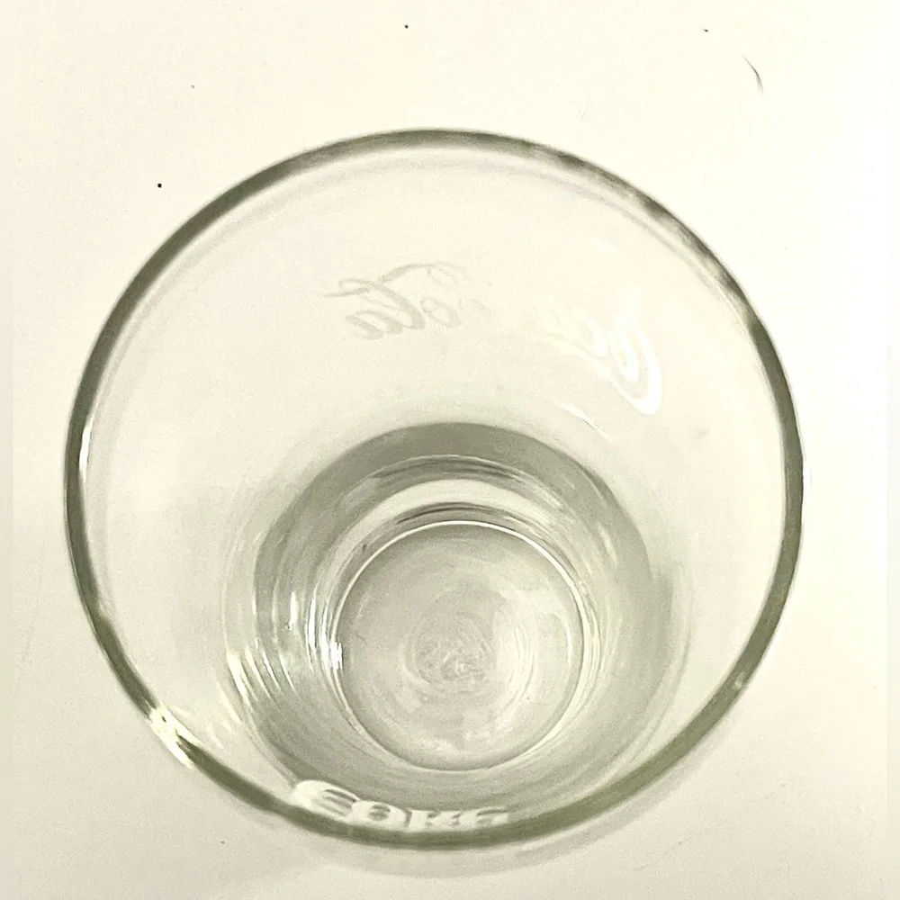 Vintage Enjoy Coca-Cola Coke Fountain Glass 12oz Double White Logo Replacement